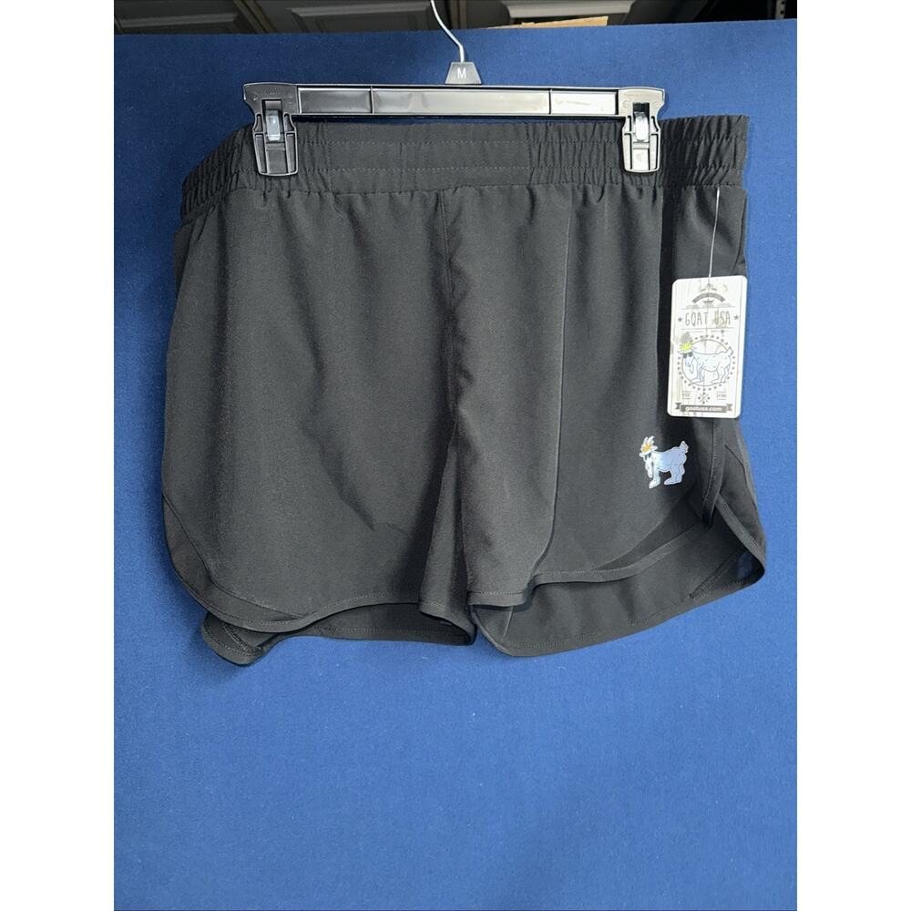 Women’s GOAT USA Shorts Size XL Black NWT